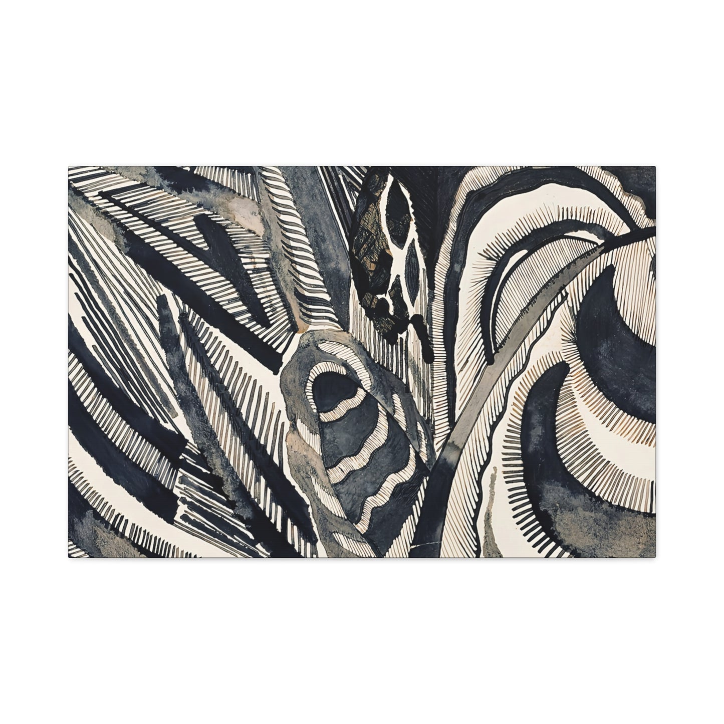 Landschaft (1918)  by Otto Freundlich  / Reproduction Fine Art sur Toile / Epaisseur 3.2 cm - 1.25 inch