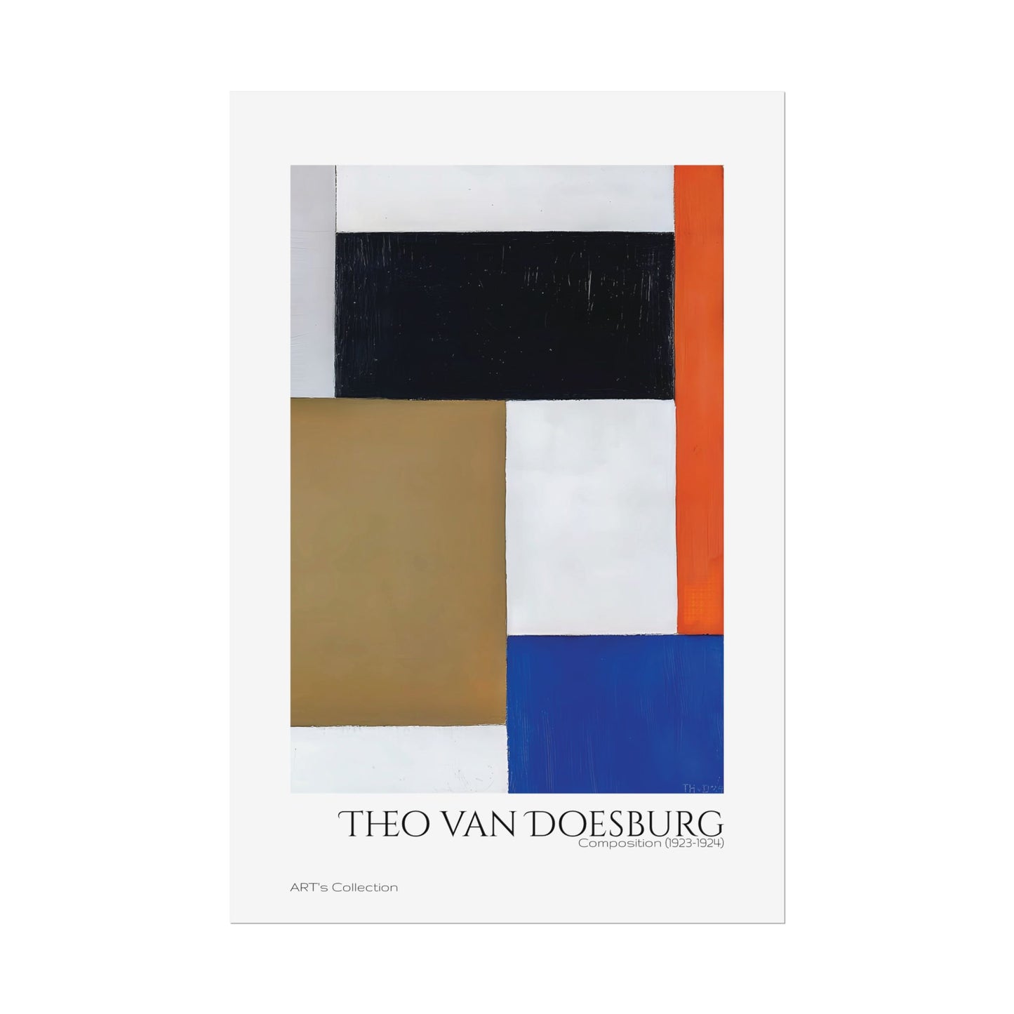 Composition (1923-1924) by Theo van Doesburg  / Affiche imprimée - Série ART's Collection