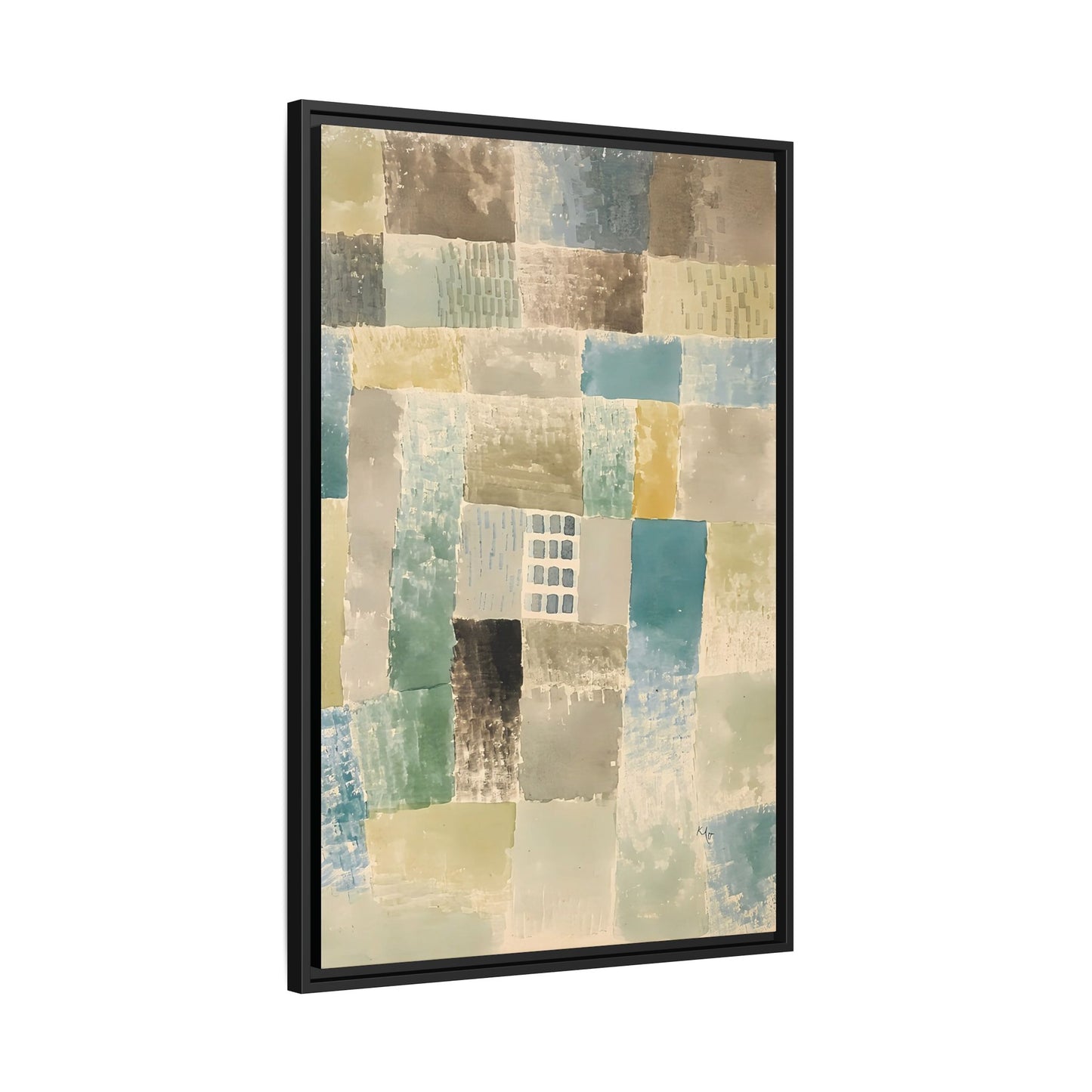 First house of a settlement (1926) by Paul Klee / Toile encadrée sur caisse américaine