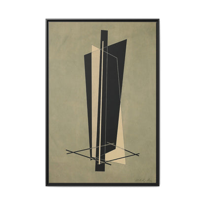 Kestnermappe - Komposition - One Plate P. 123 (1922-23)  by László Moholy-Nagy  / Toile encadrée sur caisse américaine