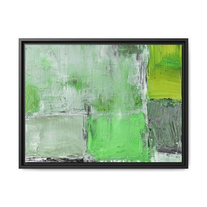 Tableau Beaux Arts Vert Emeraude "Série Sign Collections" / Toile encadrée sur caisse américaine