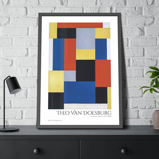 Composition XX (1920) by Theo Van Doesburg / Affiche Encadrée série ART's Collection