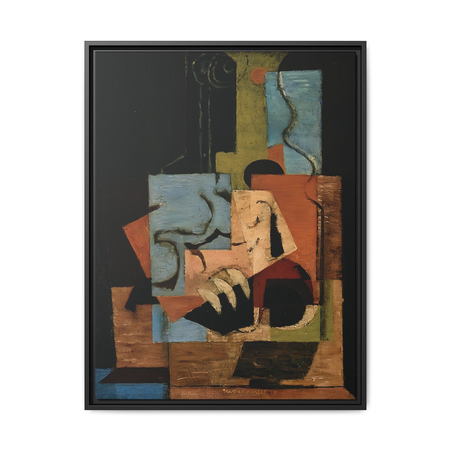 Composition (1919) by Louis Marcoussis / Toile encadrée sur caisse américaine