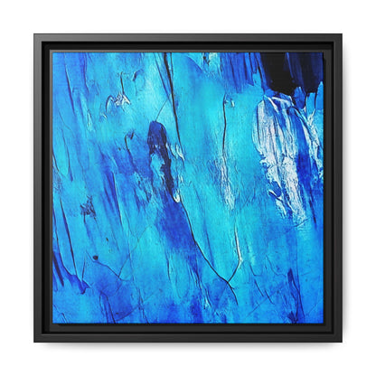 Tableau Intemporel Bleu Electrique "Série Sign Collections" / Toile encadrée sur caisse américaine
