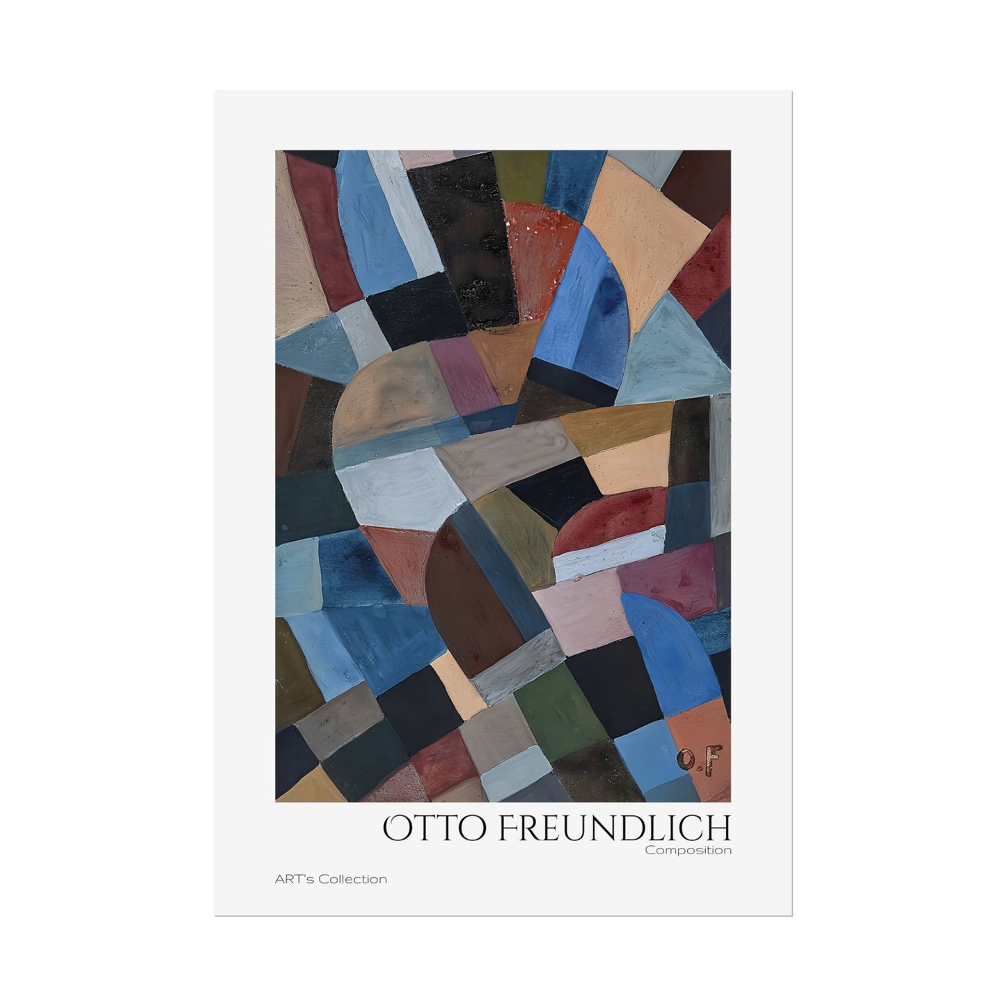 Composition by Otto Freundlich / Affiche imprimée - Série ART's Collection
