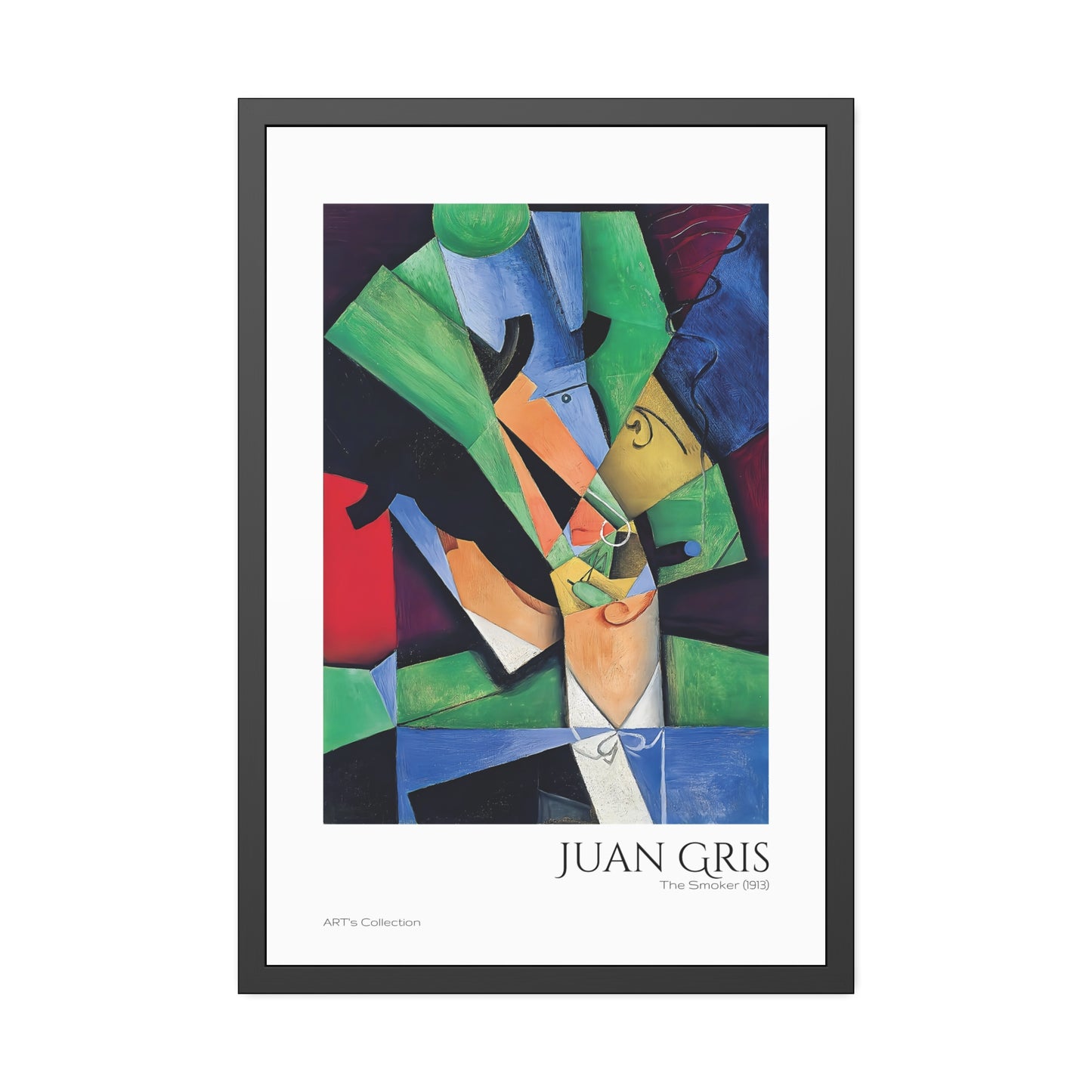 The Smoker (1913) by Juan Gris  / Affiche Encadrée série ART's Collection