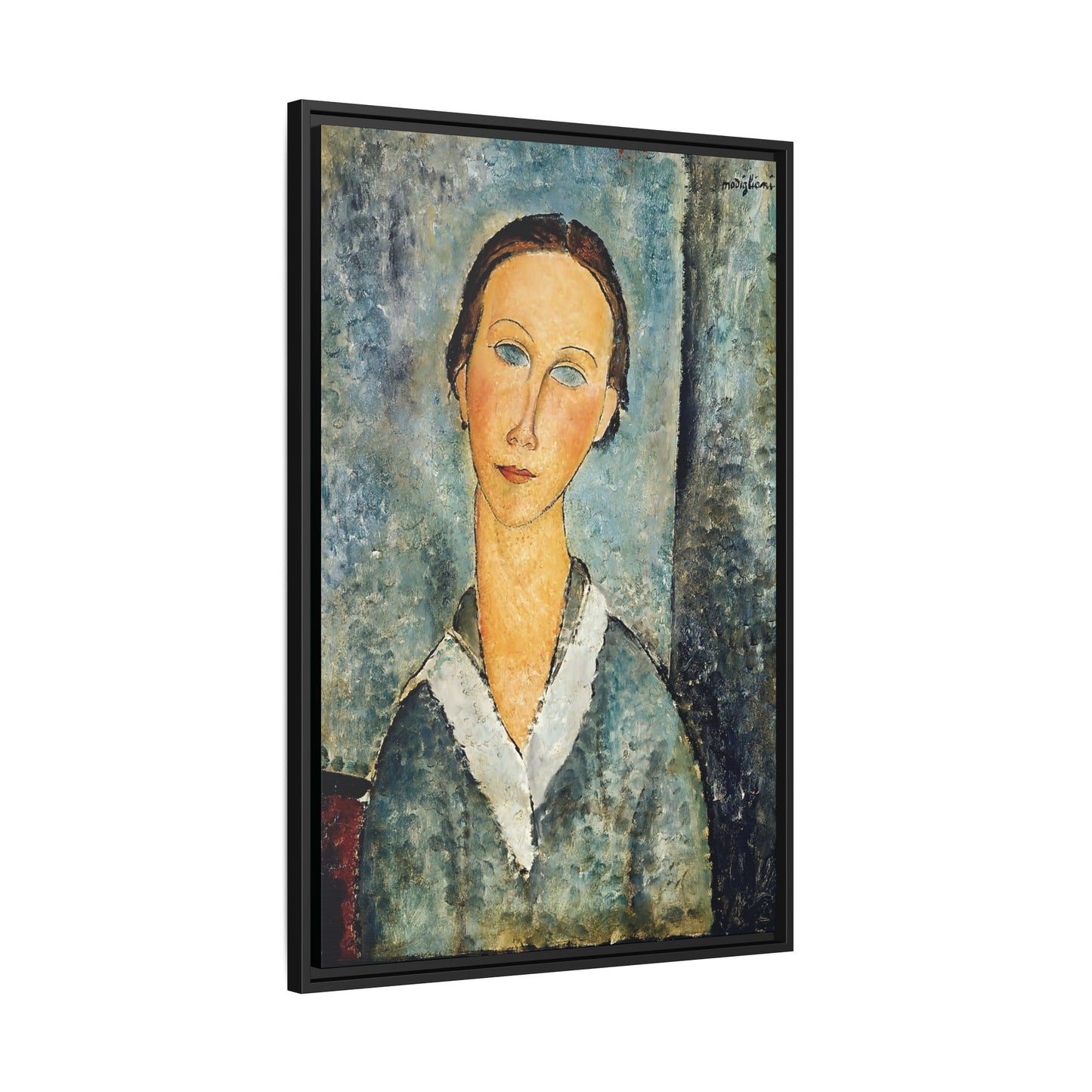 Girl in a Sailor's Blouse (1918) by Amedeo Modigliani / Toile encadrée sur caisse américaine