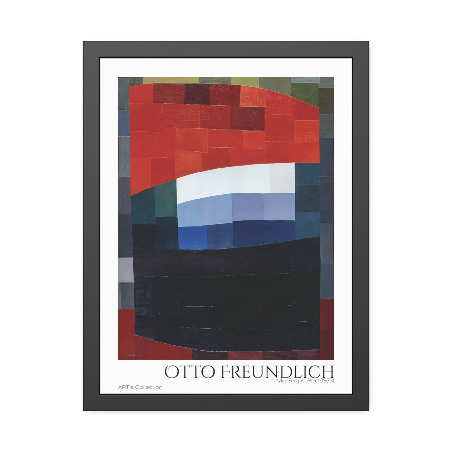 My Sky is Red (1933) by Otto Freundlich  / Affiche Encadrée série ART's Collection