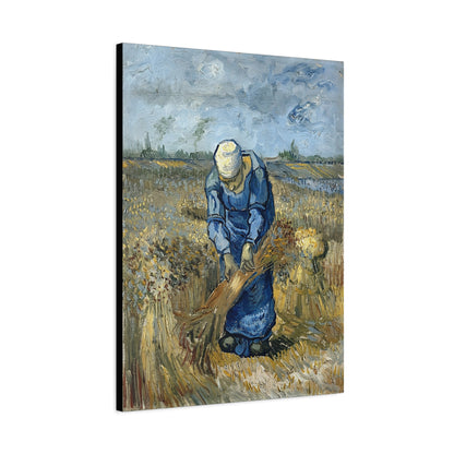 Peasant Woman Binding Sheaves (After Millet) by Vincent van Gogh  / Reproduction Fine Art sur Toile / Epaisseur 3,2cm - 1'25 po