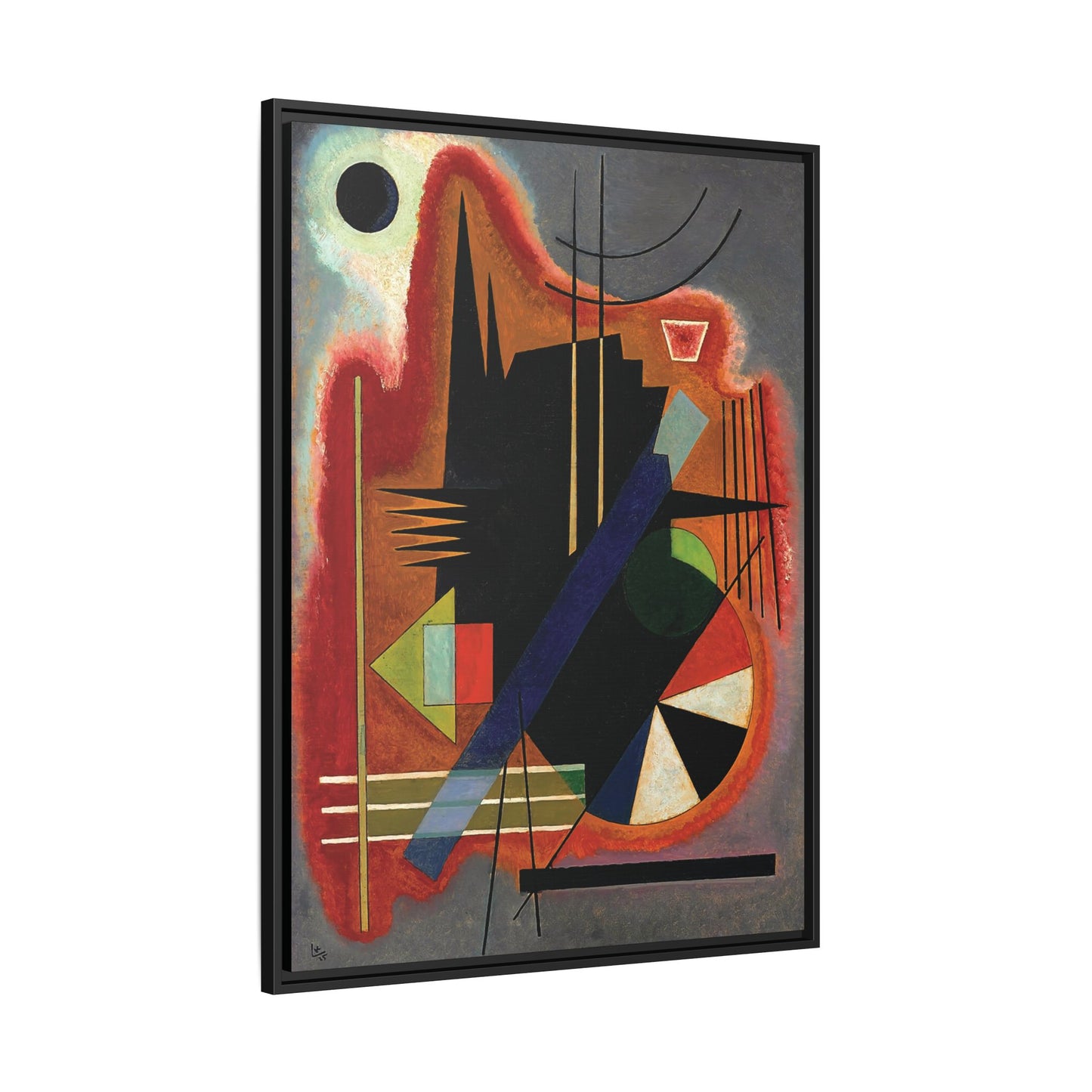 Wassily Kandinsky / Several Points (1925) / Toile encadrée sur caisse américaine