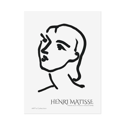 Nadia aux cheveux lisses (1948) by Henri Matisse / Affiche imprimée - Série ART's Collection