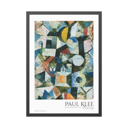 Composition with the Yellow Half-Moon and the Y (1918) by Paul Klee / Affiche Encadrée série ART's Collection