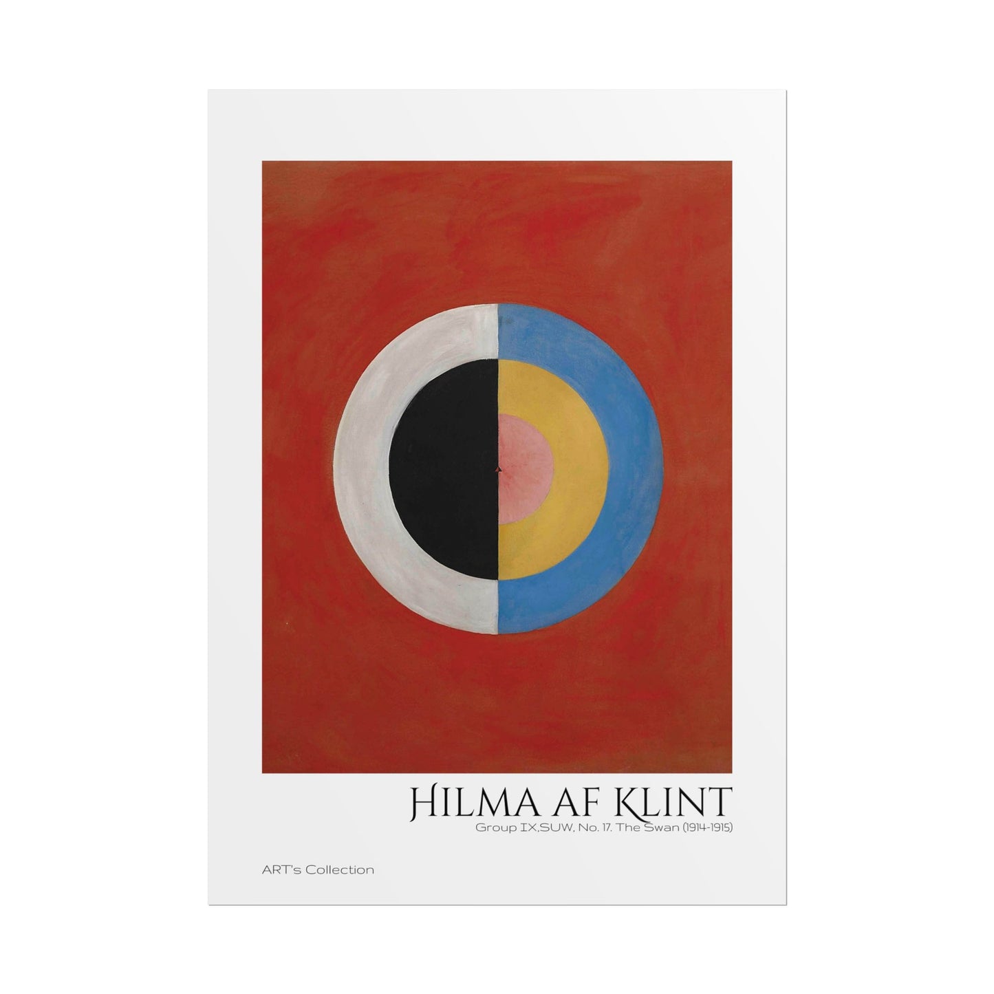 Group IX,SUW, No. 17. The Swan (1914-1915) by Hilma af Klint  / Affiche imprimée - Série ART's Collection