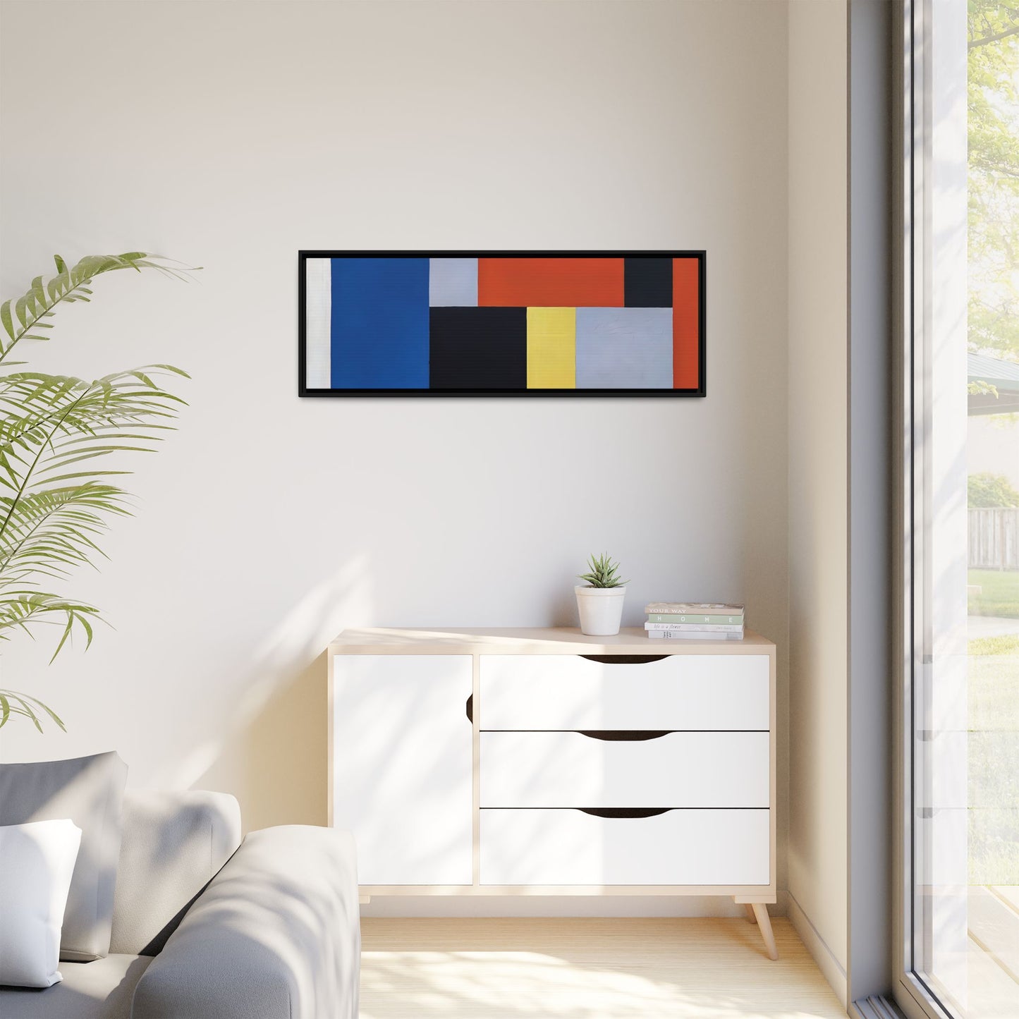 Composition XX 1920 by Theo van Doesburg  / Toile encadrée sur caisse américaine