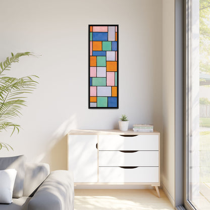 Composition in dissonances (1919) by Theo van Doesburg  / Toile encadrée sur caisse américaine