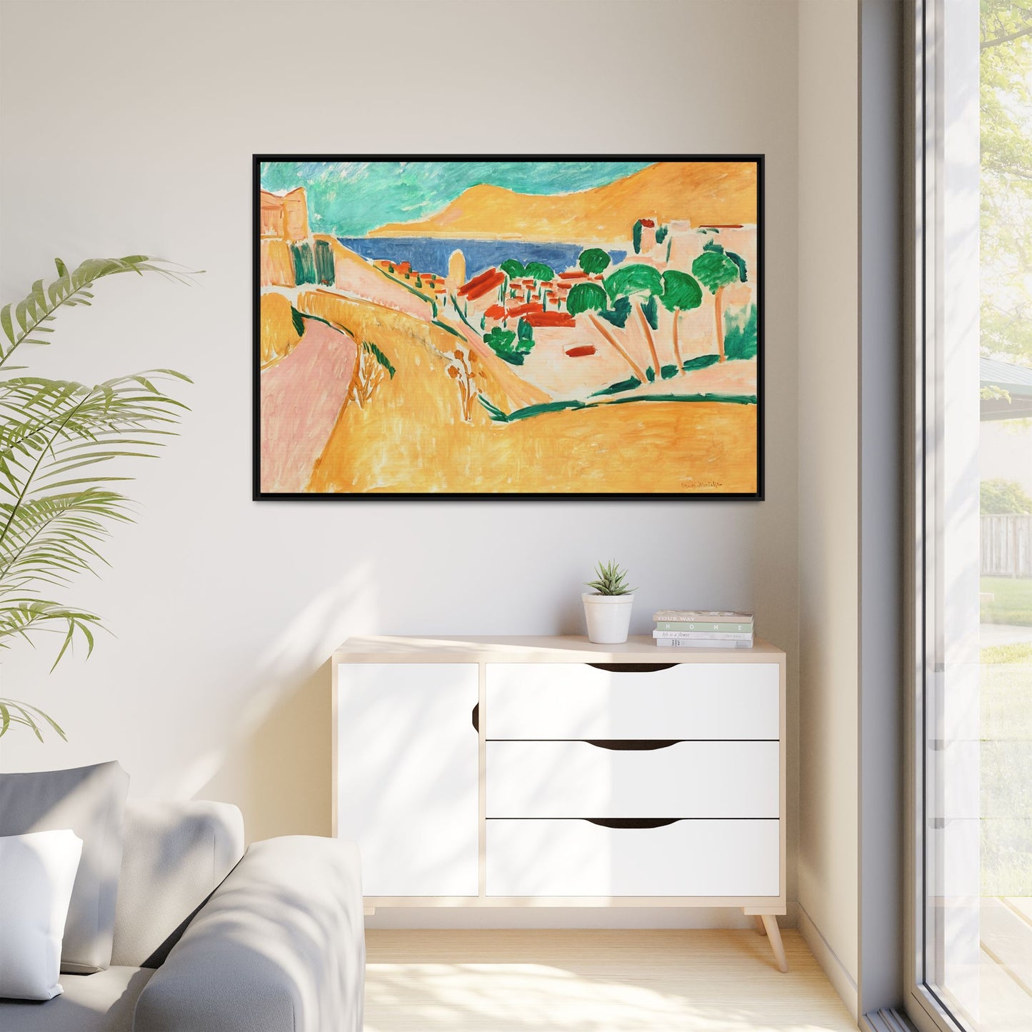 Collioure en août (autour de 1911) by Henri Matisse  / Toile encadrée sur caisse américaine