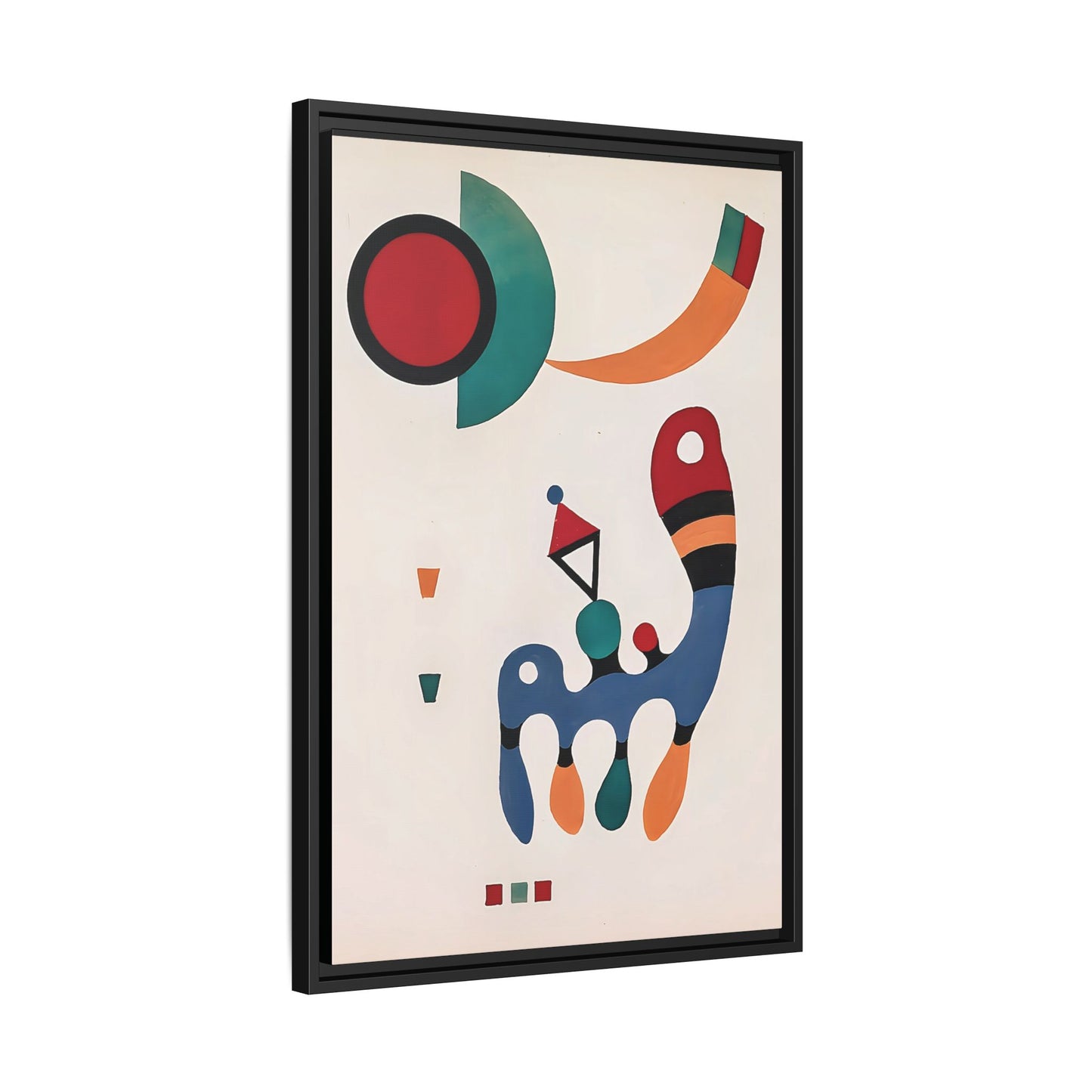 11 Tableaux et 7 Poèmes (1945) by Wassily Kandinsky / Toile encadrée sur caisse américaine