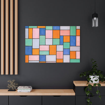 Composition in dissonances (1919) by Theo van Doesburg  / Reproduction Fine Art sur Toile / Epaisseur 3.2 cm - 1.25 inch