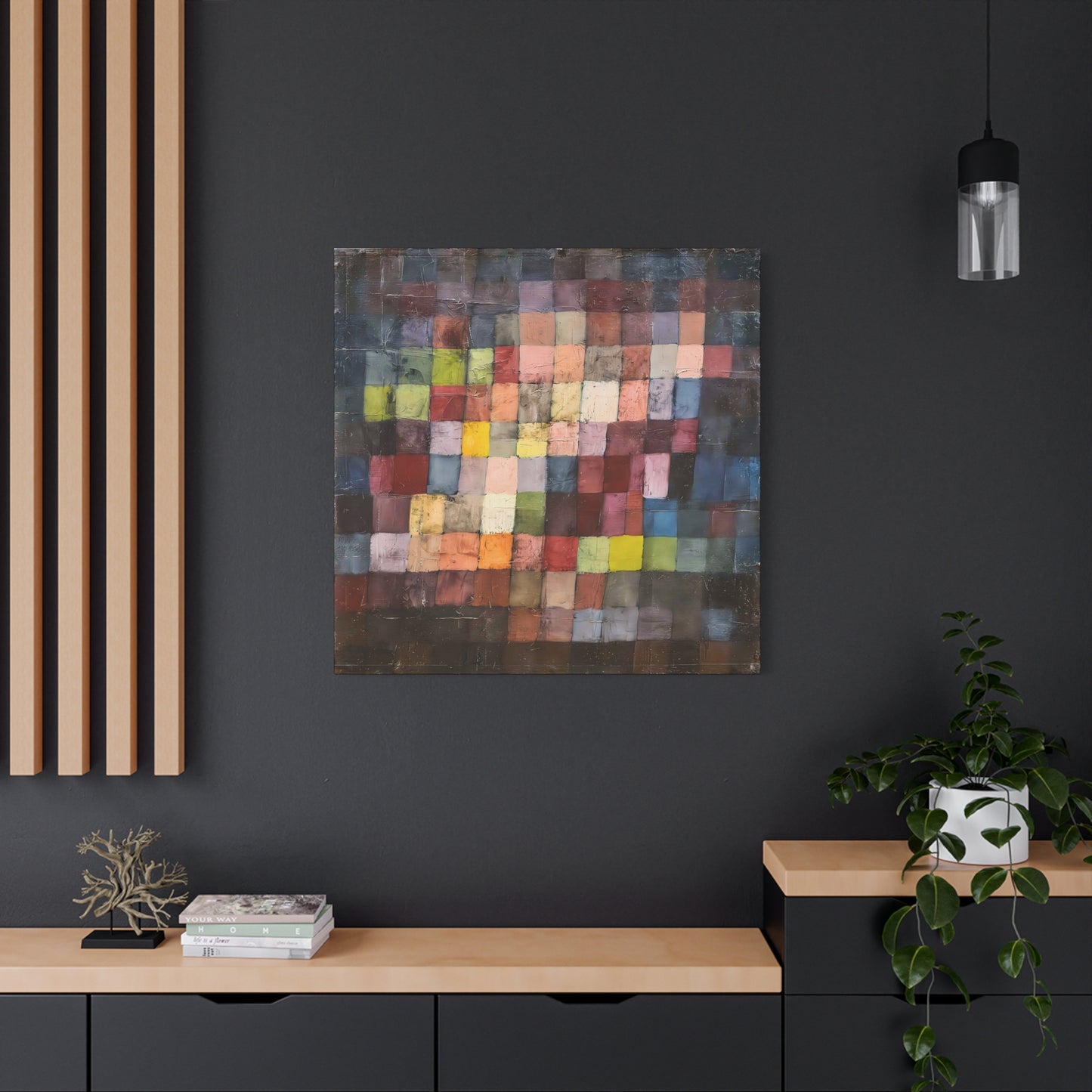 Ancient Sound (1925) by Paul Klee / Reproduction Fine Art sur Toile / Large Epaisseur 3.2 cm - 1.25 inch