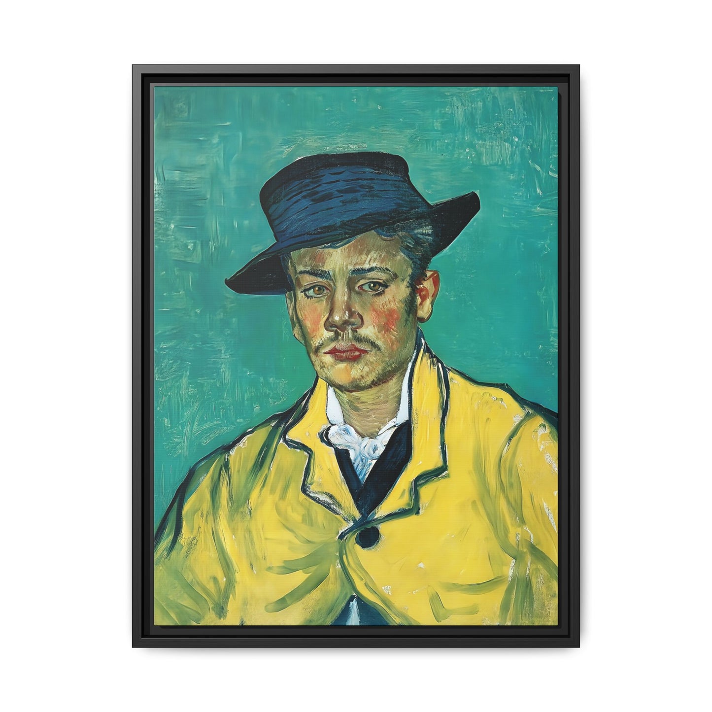 Portrait of Armand Roulin (1888) by Vincent van Gogh / Toile encadrée sur caisse américaine