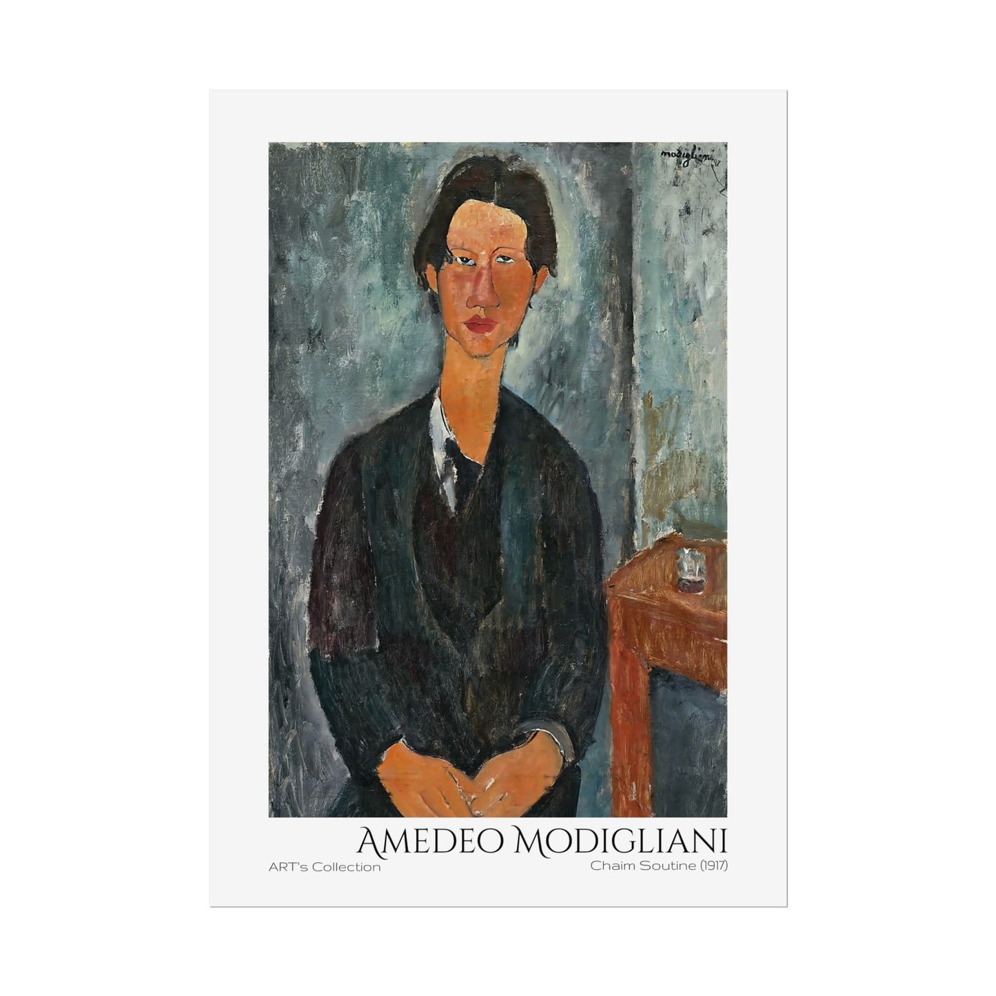 Chaim Soutine (1917) by Amedeo Modigliani / Affiche imprimée - Série ART's Collection