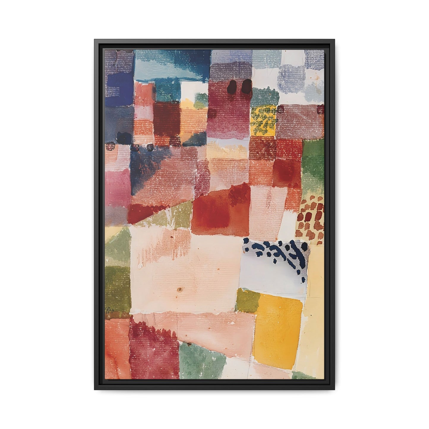 Motif from Hammamet (1914) by Paul Klee / Toile encadrée sur caisse américaine