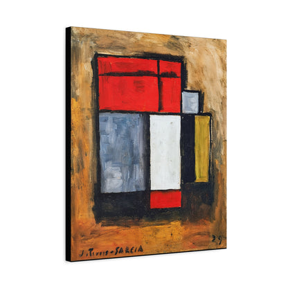 Formas abstractas (1929) by Joaquín Torres-García / Reproduction Fine Art sur Toile /  Epaisseur 3.2 cm - 1.25 inch