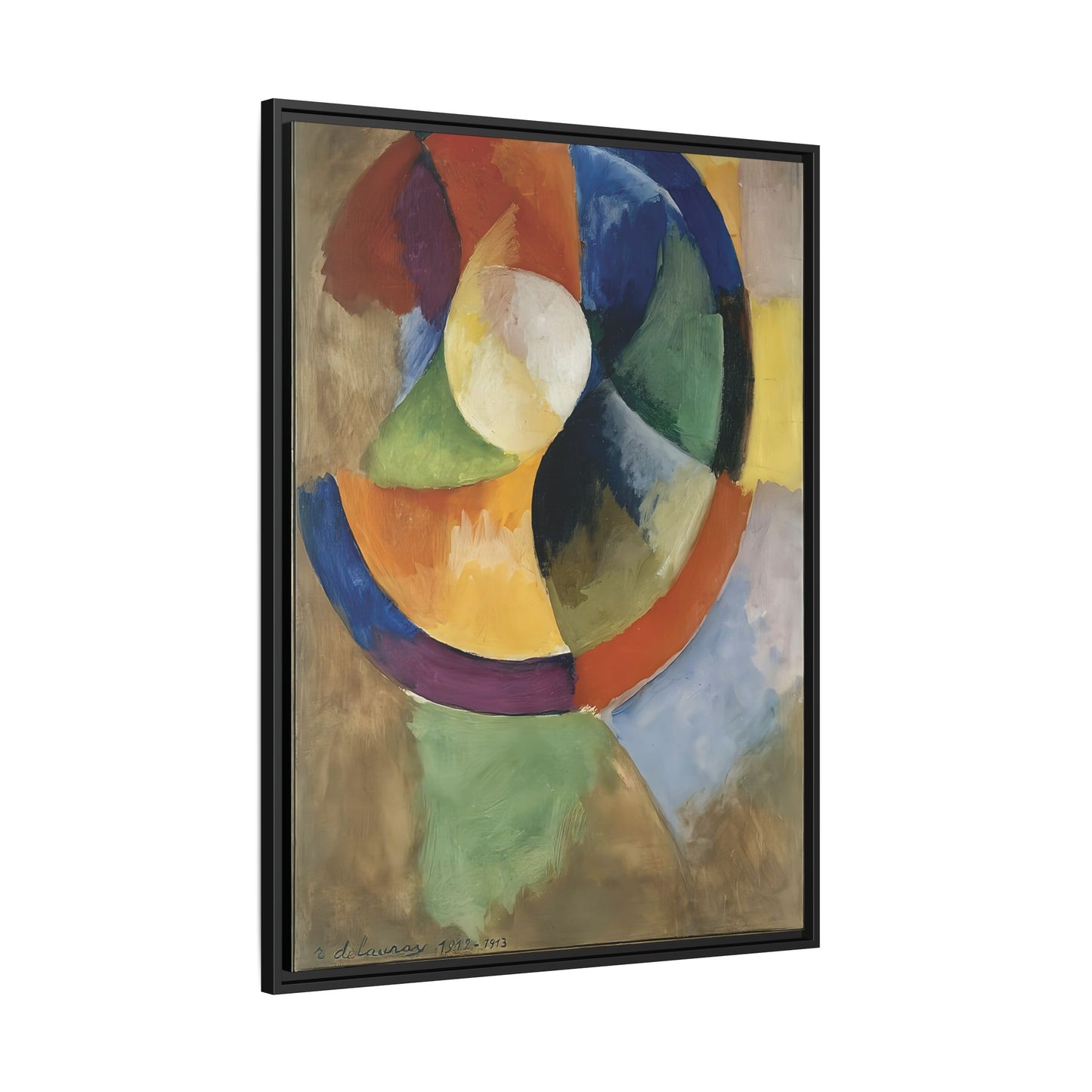 Formes circulaires, Soleil Numéro 2 (1912-13)  by Robert Delaunay  / Toile encadrée sur caisse américaine