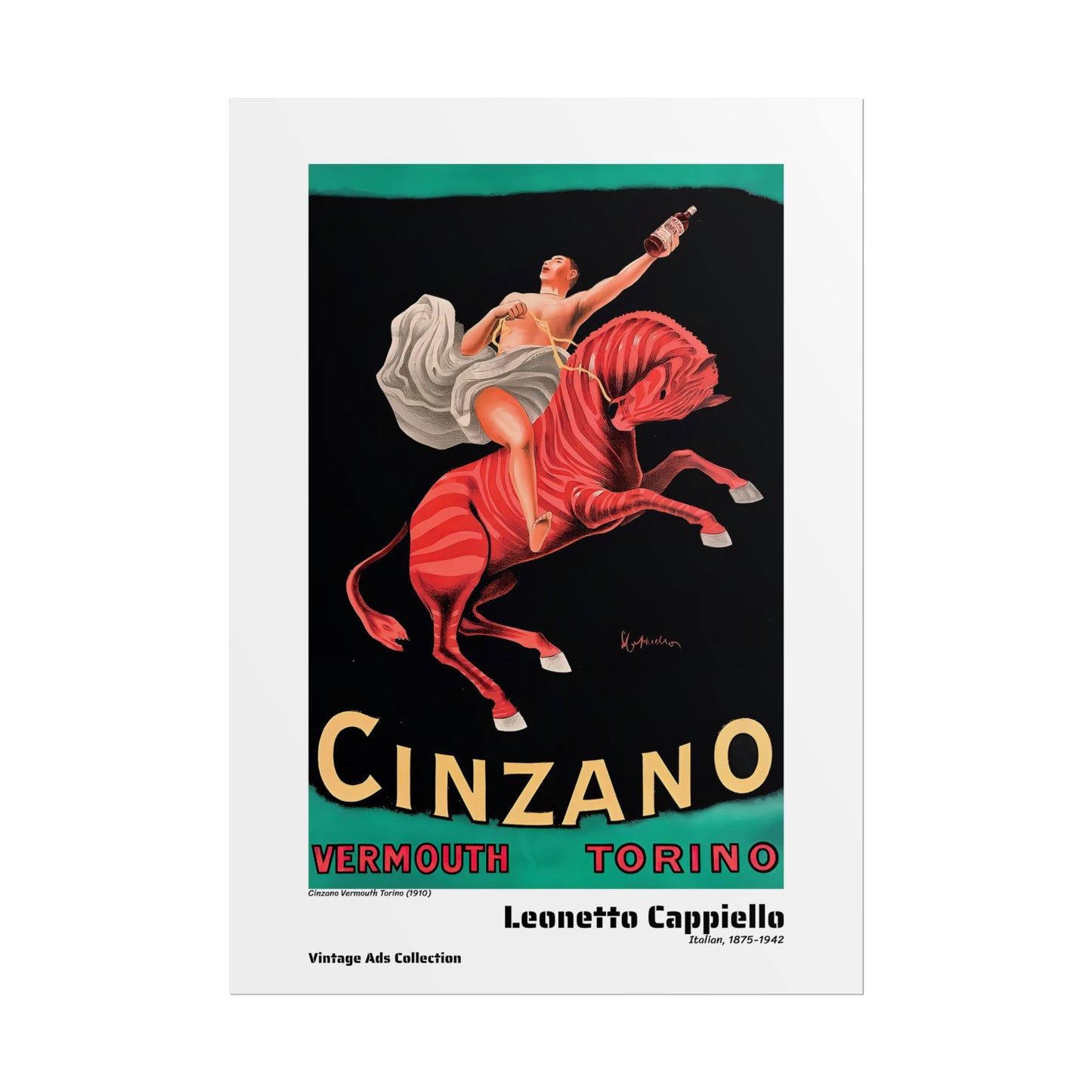 Cinzano Vermouth Torino (1910) by Leonetto Cappiello / Affiche imprimée - Série Vintage Ads Collection