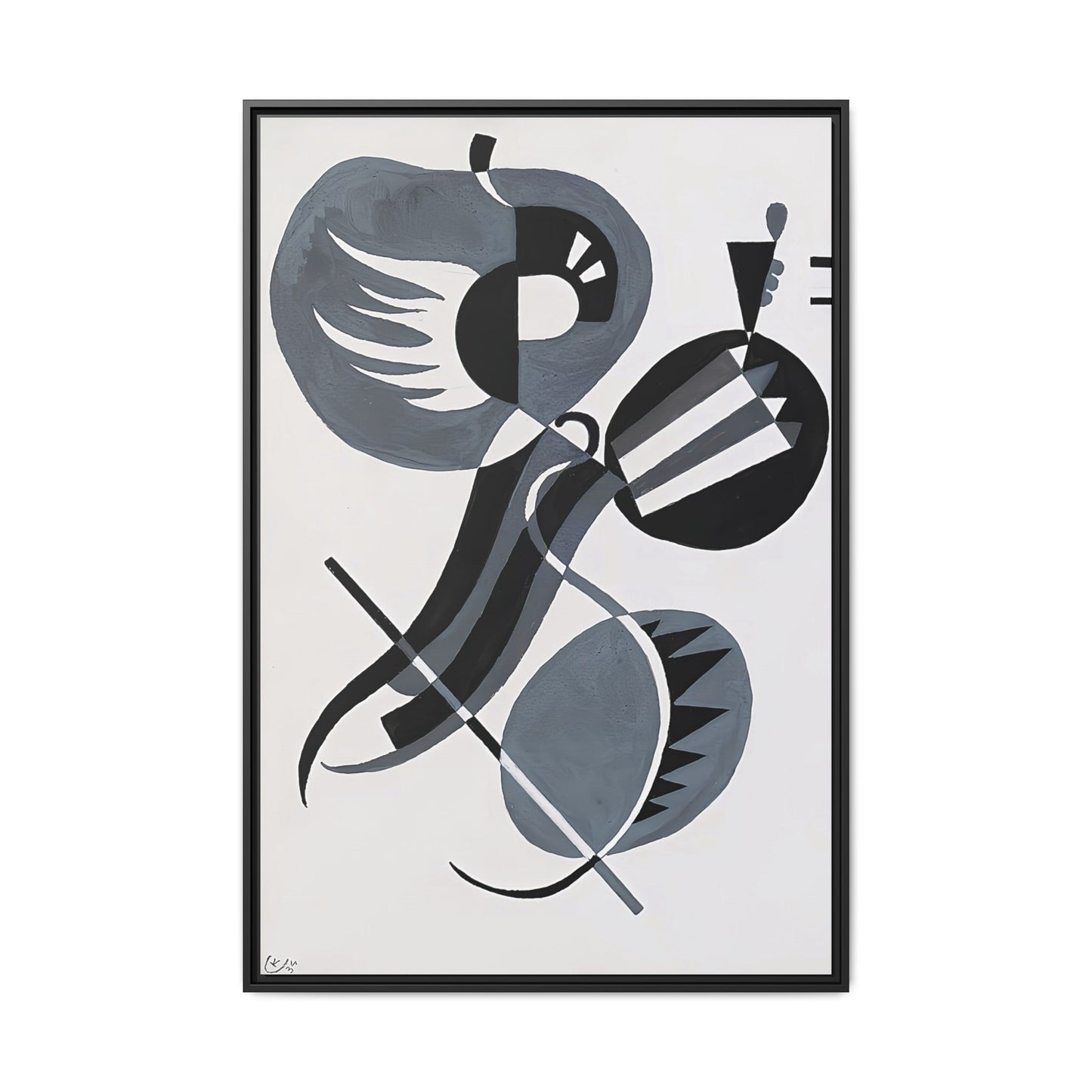 Wassily Kandinsky / No Title (1934) / Toile encadrée sur caisse américaine