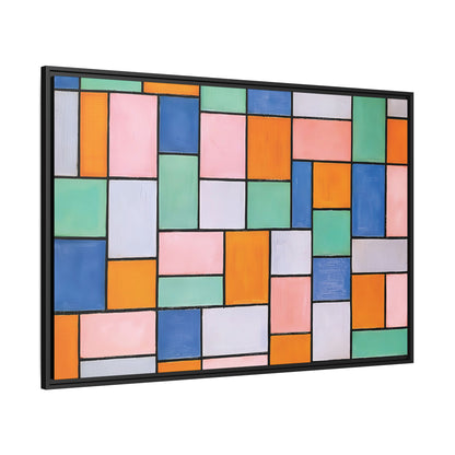 Composition in dissonances (1919) by Theo van Doesburg  / Toile encadrée sur caisse américaine