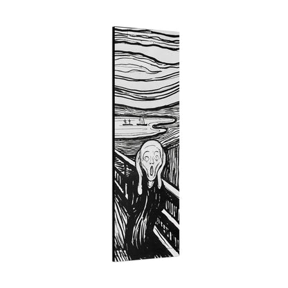 The Scream (1895) by Edvard Munch / Reproduction Fine Art sur Toile / Epaisseur 3,2cm - 1'25 po