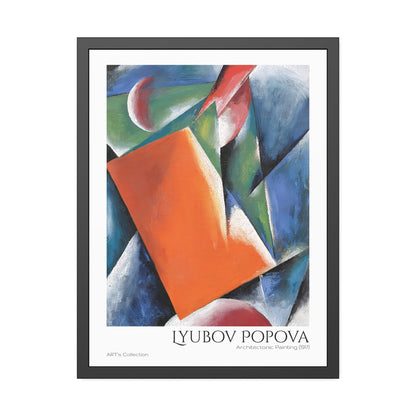 Architectonic Painting (1917) by Lyubov Popova  / Affiche Encadrée série ART's Collection