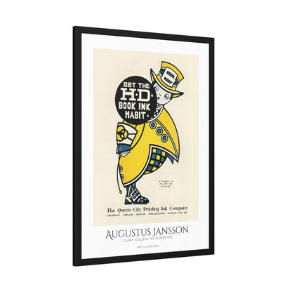 Queen City Ink, Ad. 14 (1890-1913) by Augustus Jansson  / Affiche Encadrée série ART's Collection