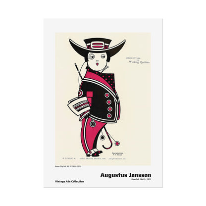 Queen City Ink, Ad. 33 (1890-1913) by Augustus Jansson / Affiche imprimée - Série Vintage Ads Collection