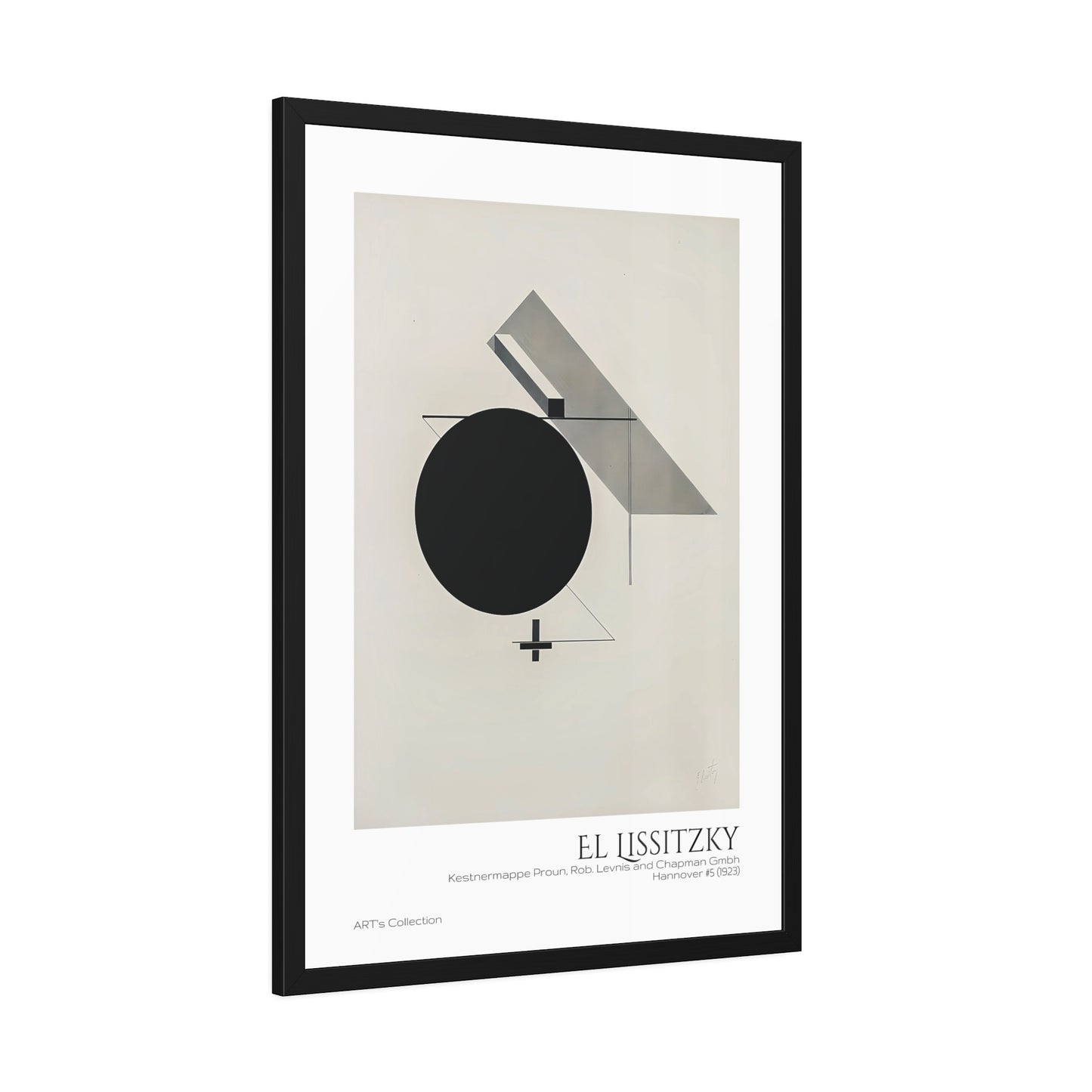 Kestnermappe Proun, Rob. Levnis and Chapman GmbH Hannover #5 (1923) by El Lissitzky / Affiche Encadrée série ART's Collection