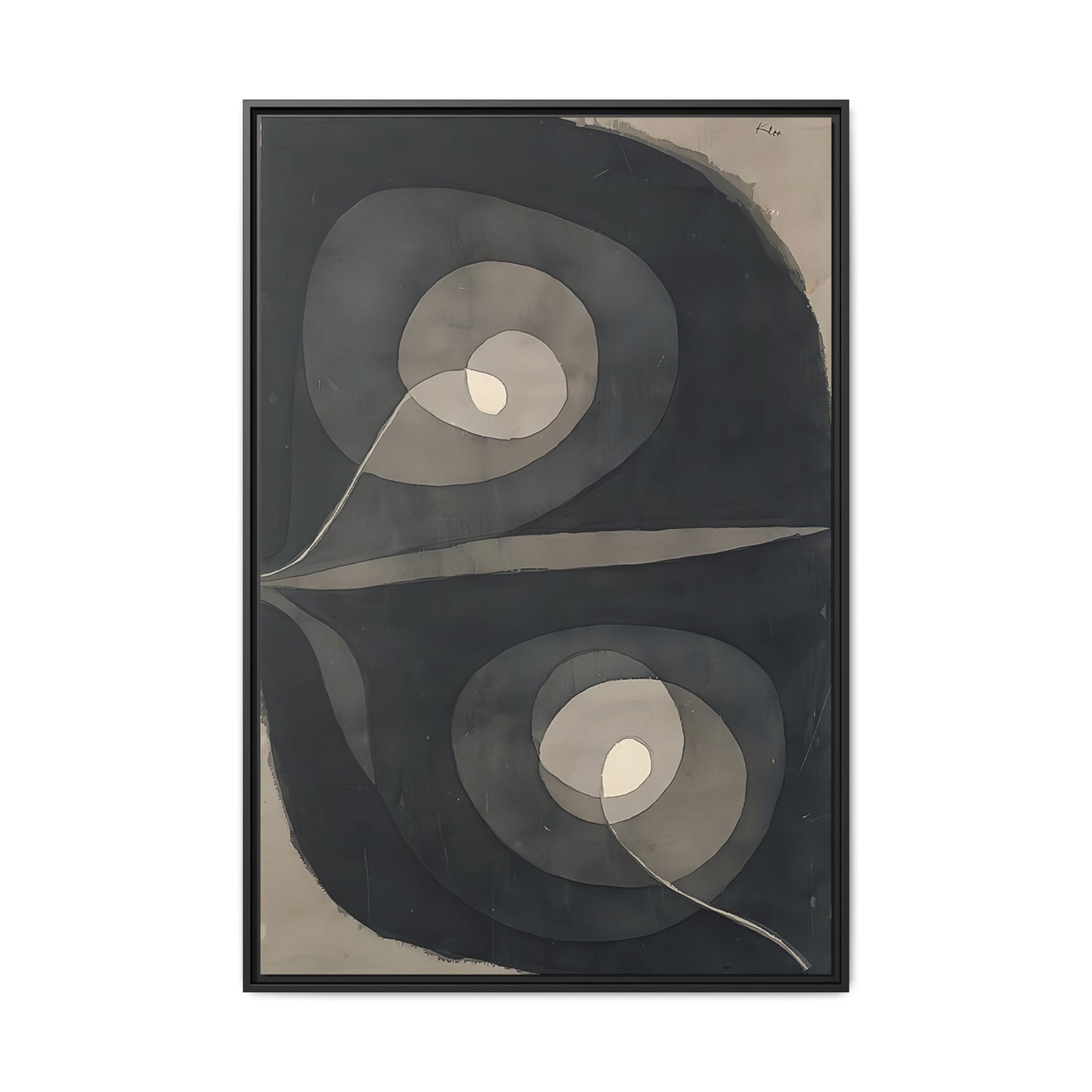 Spiralschraubenblüten I - Spiral Screw Flowers I (1932) by Paul Klee / Toile encadrée sur caisse américaine