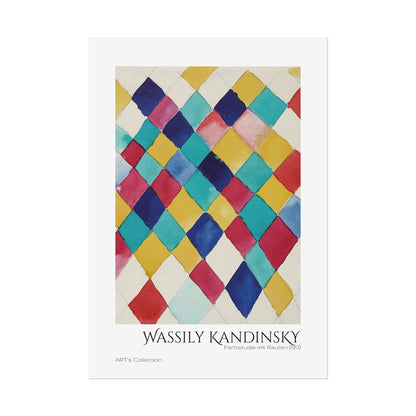Farbstudie mit Rauten (1913) by Wassily Kandinsky / Affiche imprimée - Série ART's Collection