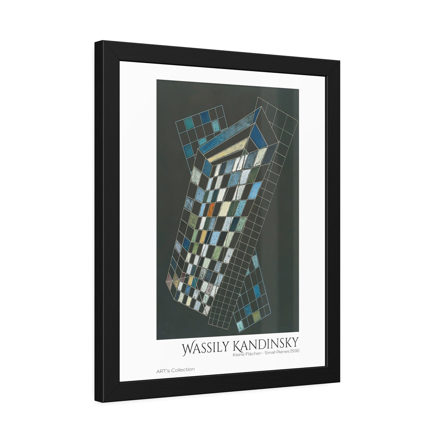 Kleine Flächen - Small Planes (1936) by Wassily Kandinsky / Affiche Encadrée série ART's Collection