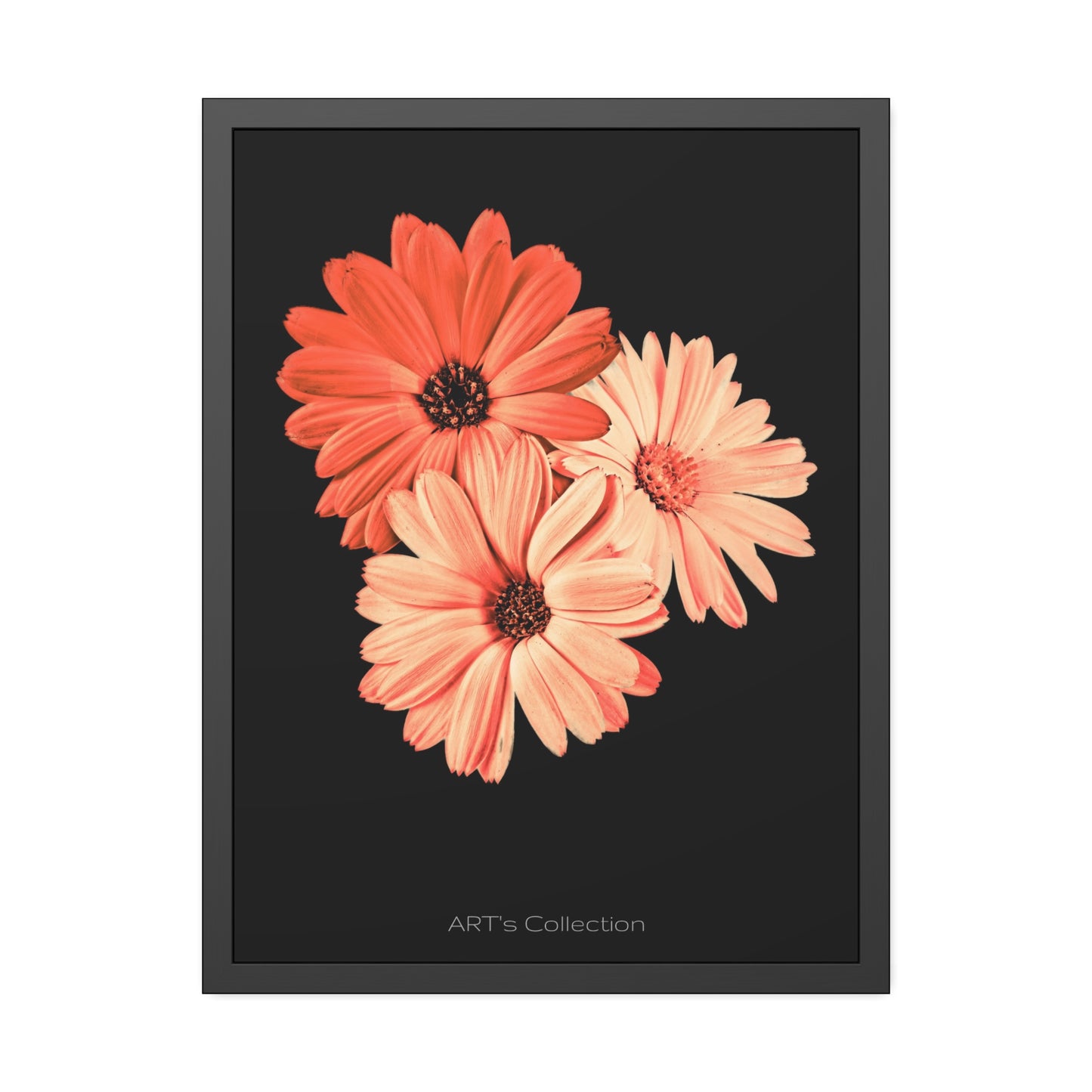 Collection Signature "FLORAL Numéro 6" sur Affiche Encadrée série ART's Collection