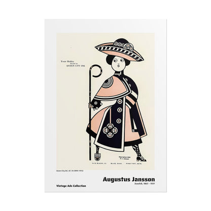 Queen City Ink, Ad. 34 (1890-1913) by Augustus Jansson / Affiche imprimée - Série Vintage Ads Collection