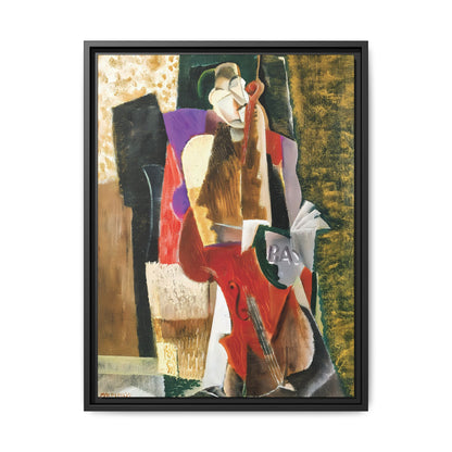 The Cellist (1917) by Max Weber  / Toile encadrée sur caisse américaine