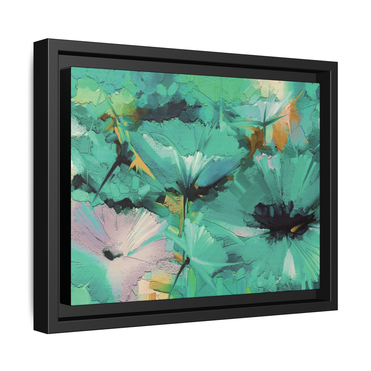 Tableau Floral Mers du Sud "Série Sign Collections" / Toile encadrée sur caisse américaine