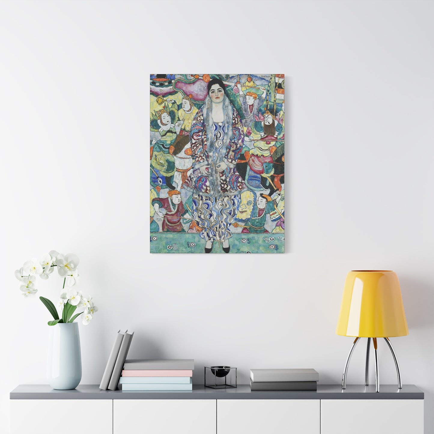 Portrait of Friederike Maria Beer (1916) by Gustav Klimt / Reproduction Fine Art sur Toile /  Epaisseur 3.2 cm - 1.25 inch