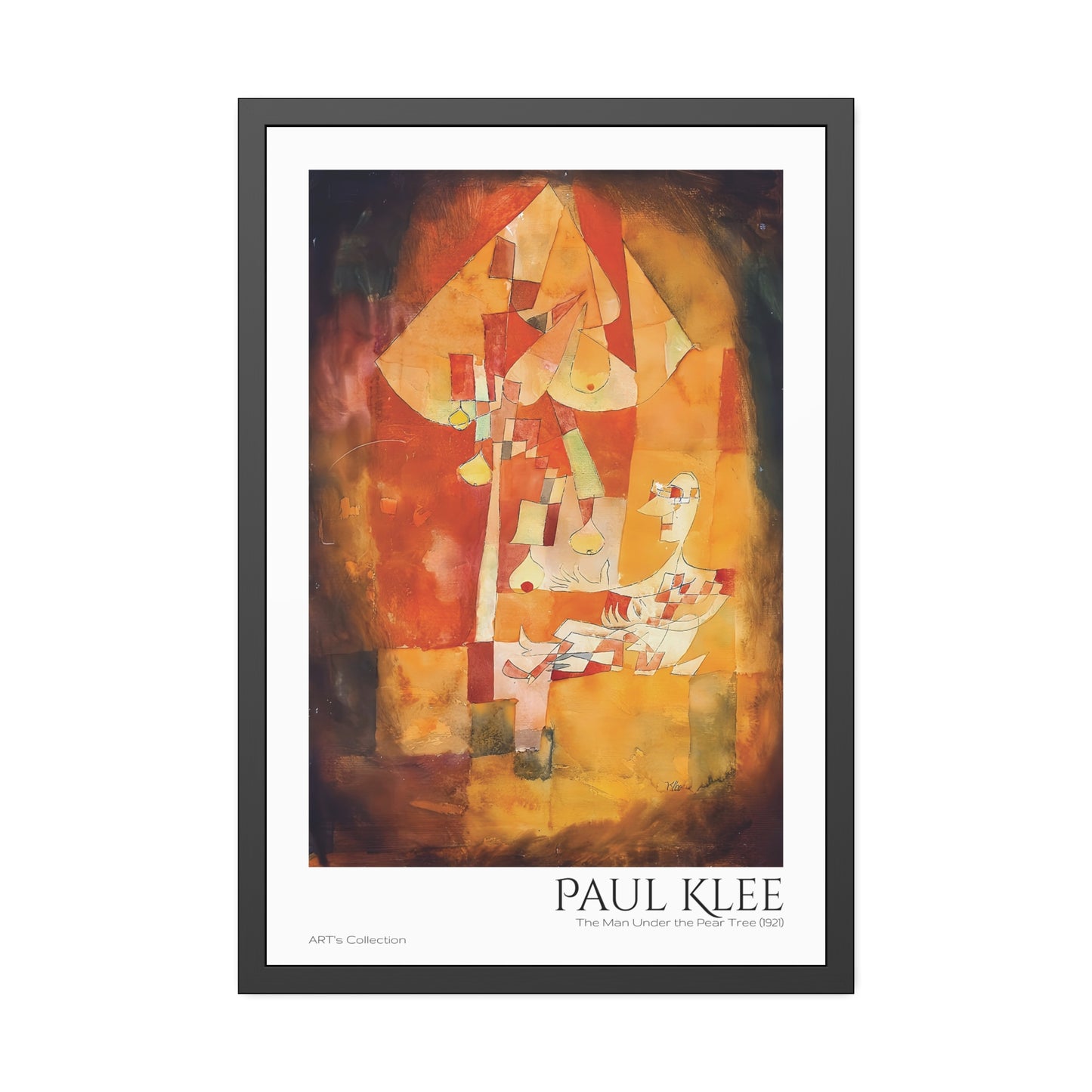 The Man Under the Pear Tree (1921) by Paul Klee / Affiche Encadrée série ART's Collection