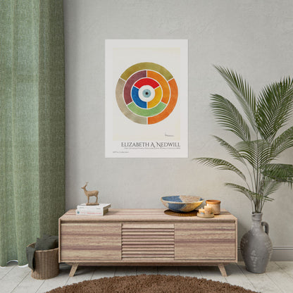 Disc Showing Primary, Secondary and Tertiary Colors (ca 1900) by Elizabeth A. Nedwill / Affiche imprimée - Série ART's Collection