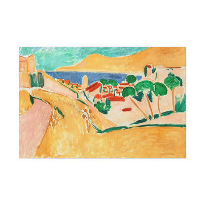 Collioure en août (autour de 1911) by Henri Matisse / Reproduction Fine Art sur Toile / Flanc Large Epaisseur 3.2 cm - 1.25 inch