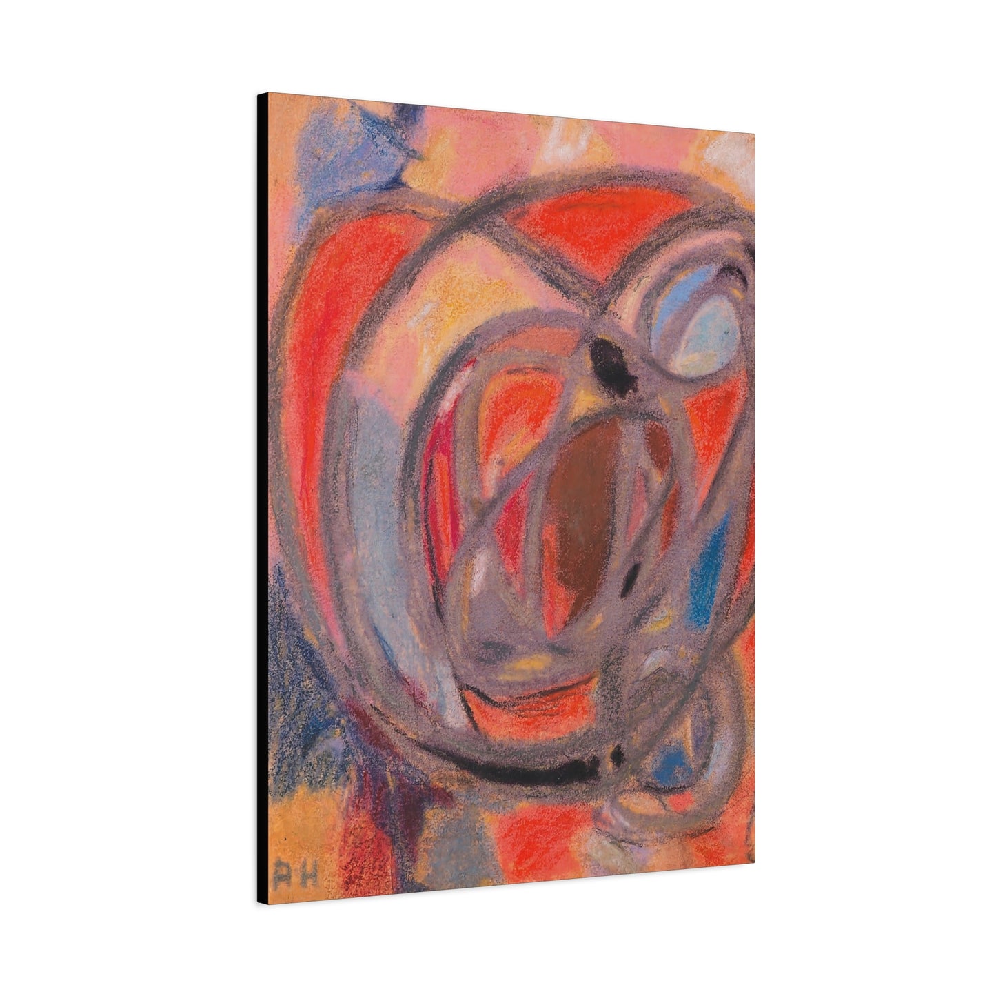 Komposition Rund- und Ovalformen (Ca. 1930) by Adolf Hölzel / Reproduction Fine Art sur Toile /  Epaisseur 3.2 cm - 1.25 inch