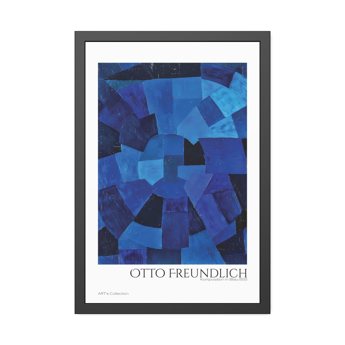 Komposition in Blau (1931) by Otto Freundlich  / Affiche Encadrée série ART's Collection