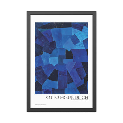 Komposition in Blau (1931) by Otto Freundlich  / Affiche Encadrée série ART's Collection